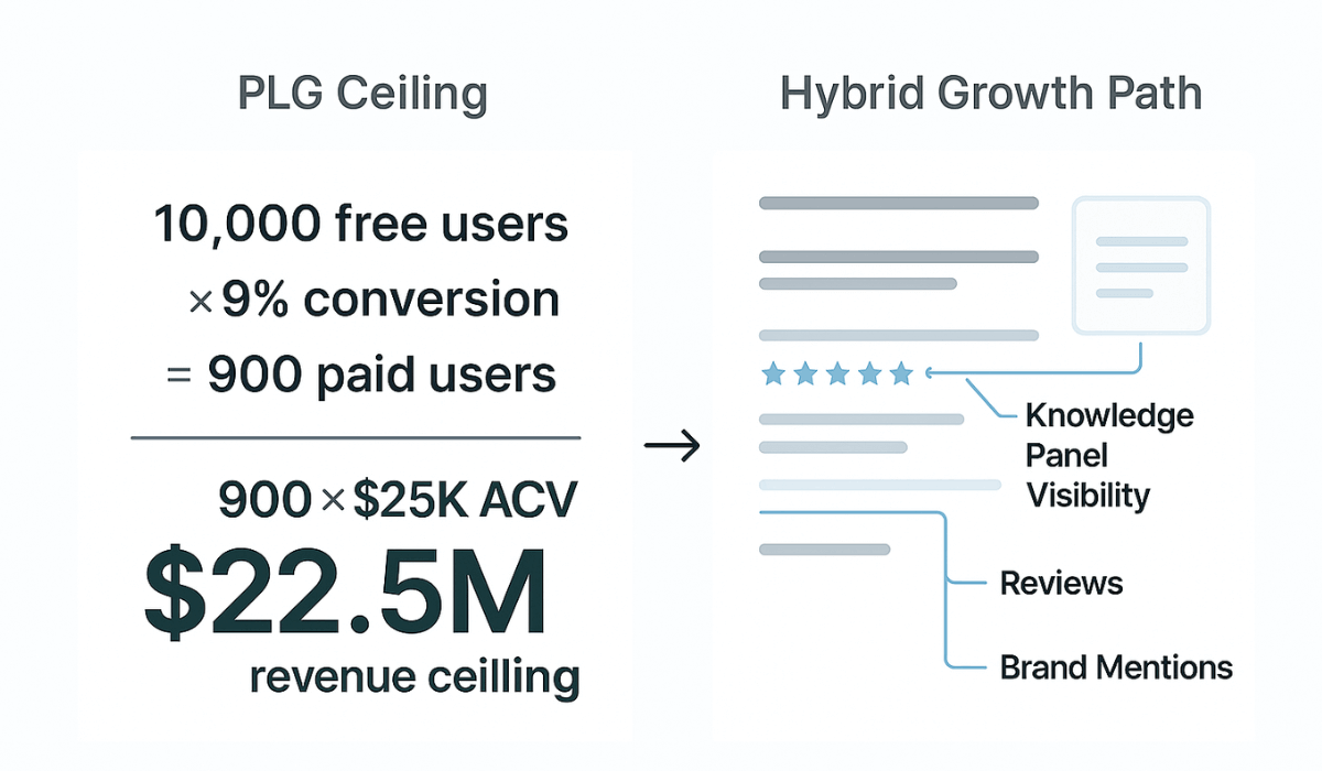 PLG revenue ceiling comparison