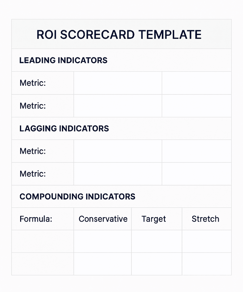 ROI Scorecard Template Card